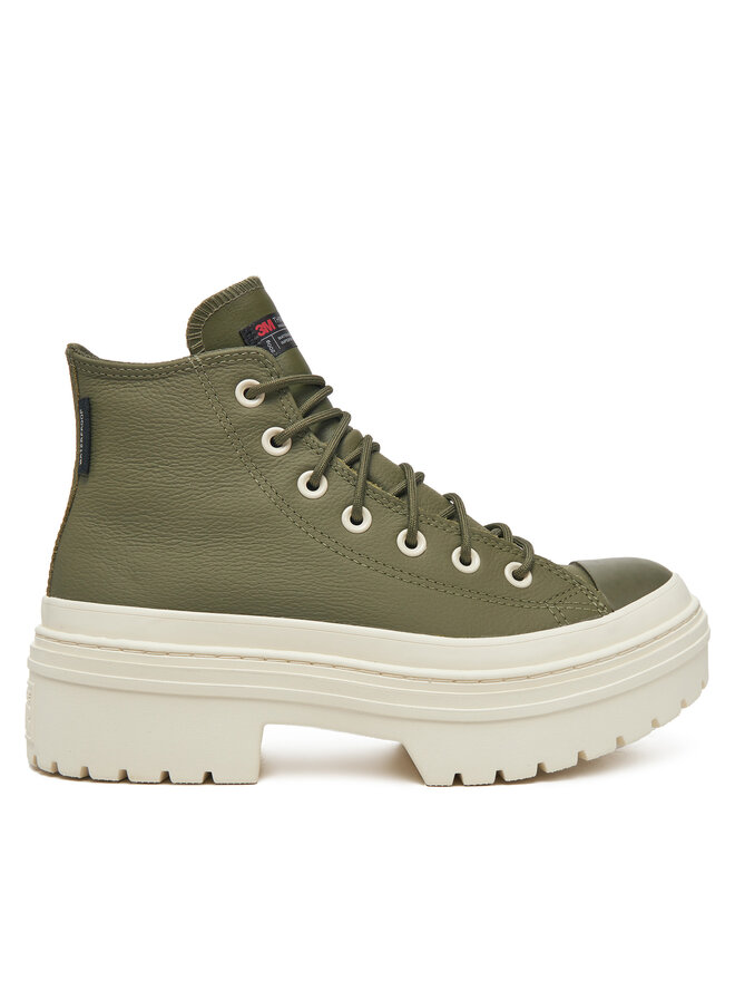 Sneakers aus Stoff Converse Chuck Taylor All Star Lugged Heel Platform Waterproof A11163C 306 Grun eschuhe