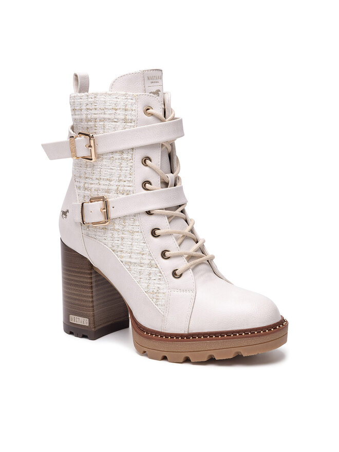Mustang Schnürschuhe Mustang 1505-501 Weiß