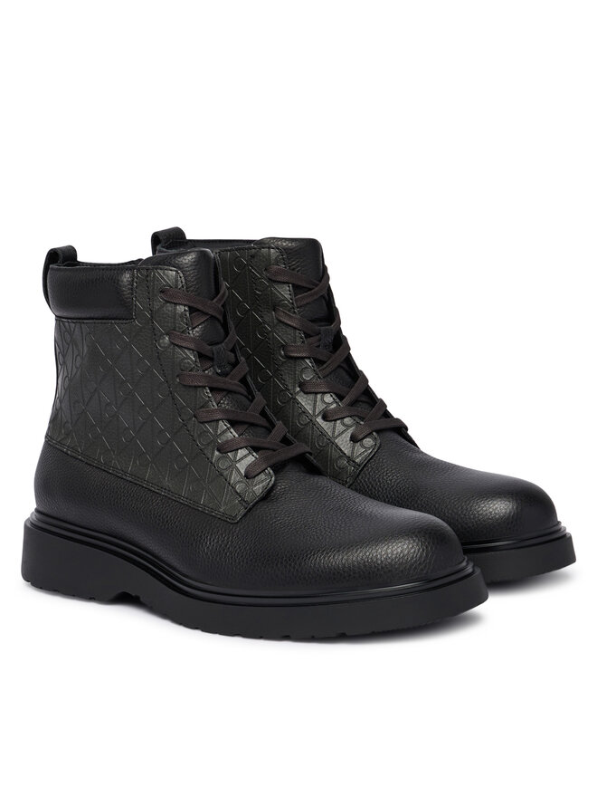 Calvin Klein Schnürschuhe Calvin Klein Combat Ess HM0HM02244 Schwarz