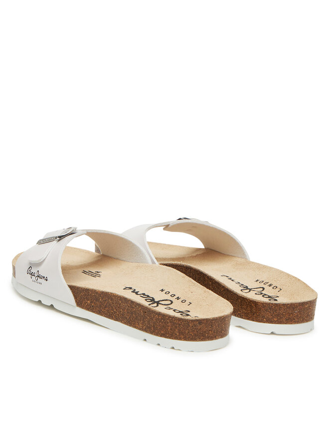 Pepe Jeans Šľapky Pepe Jeans PLS90615 Biela