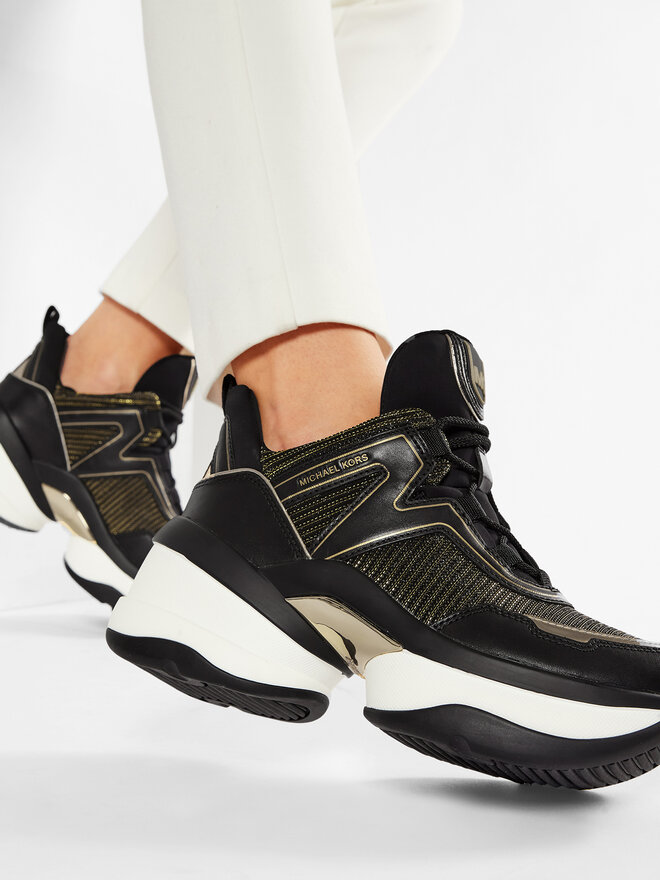 MICHAEL Michael Kors Снікерcи MICHAEL Michael Kors Olympia Trainer 43R1OLFS6D Чорний
