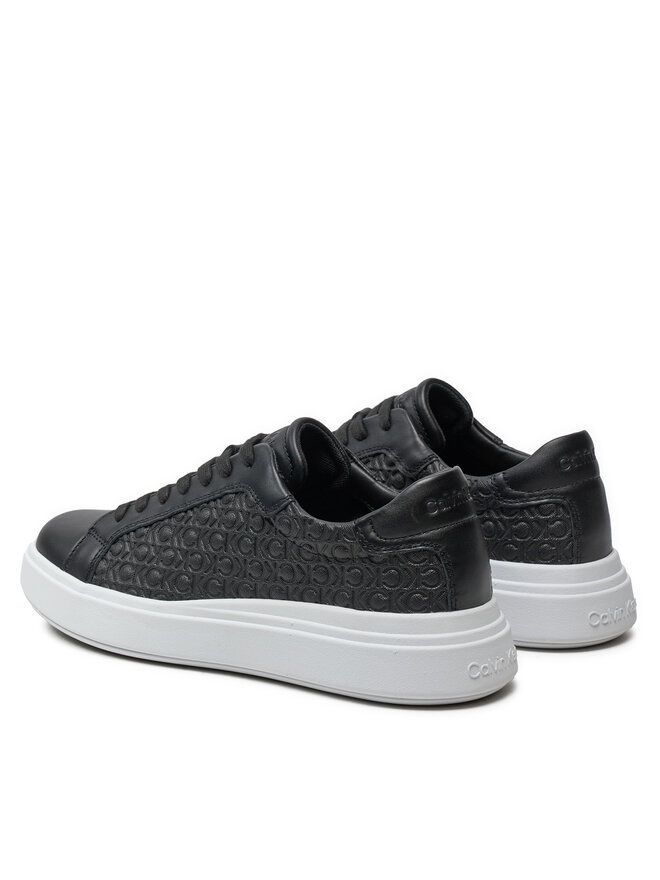 Calvin Klein Sneakers Calvin Klein Low Top Lace Up Lth Mono HM0HM01498 Nero