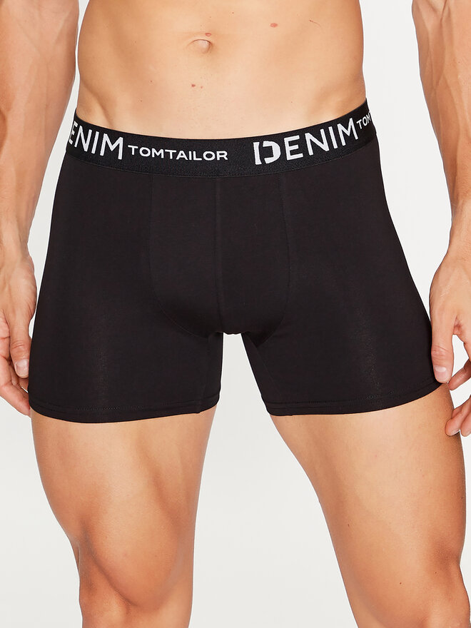 Tom Tailor Denim Tom Tailor Denim 3 darab boxer 1038850 Fekete