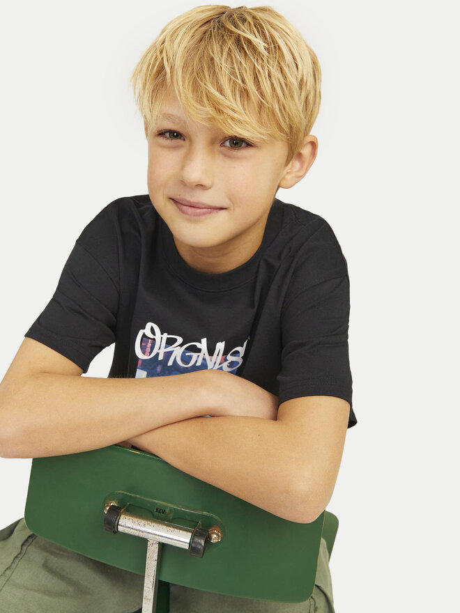 Jack&Jones Junior Jack&Jones Junior T-Shirt Bushwick Blur 12263146 Schwarz Relaxed Fit
