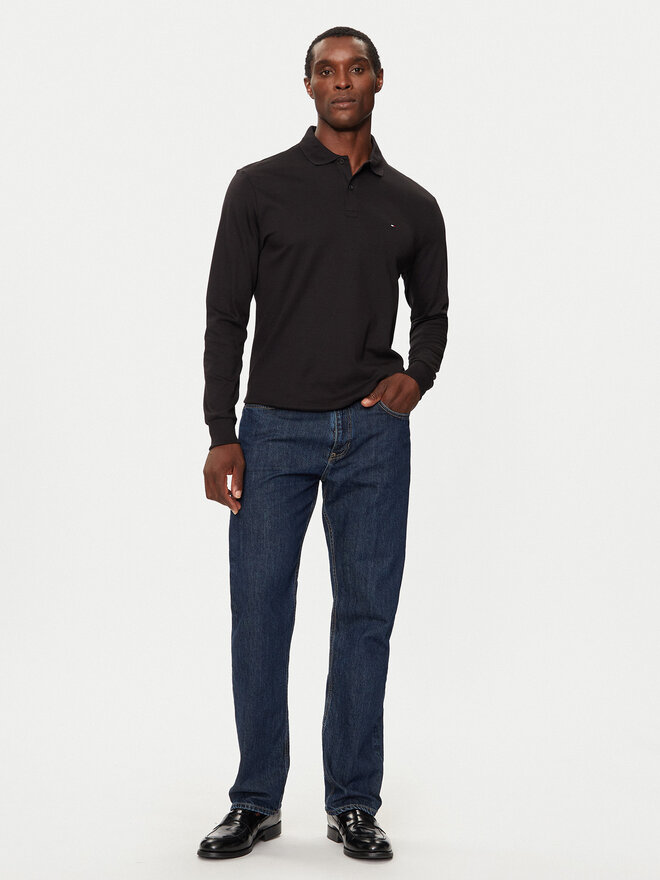 Tommy Hilfiger Tommy Hilfiger Polo marškinėliai MW0MW37317 Juoda Regular Fit