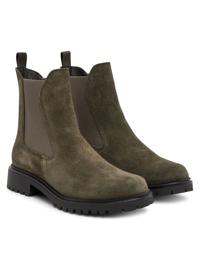 Tamaris Kotníková obuv s elastickým prvkem Tamaris 1-25427-41 Khaki
