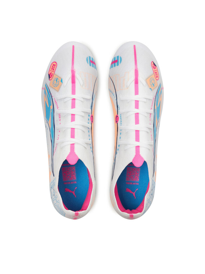 Puma Buty do piłki nożnej Puma ULTRA 5 MATCH VOL. UP FG/AG 108064 01 Biały