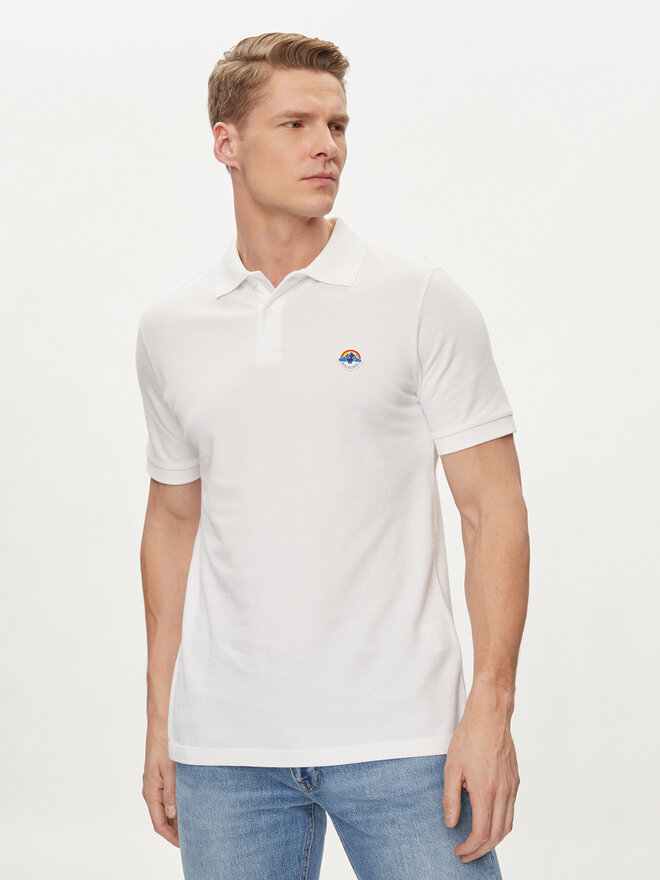 Save The Duck Save The Duck Polo Ovidio DR1213M-BATE18 Blanco Regular Fit