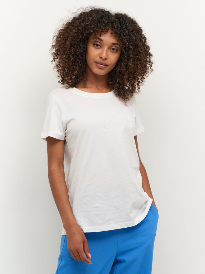 Kaffe Kaffe Camiseta Marin 10506137 Blanco Regular Fit