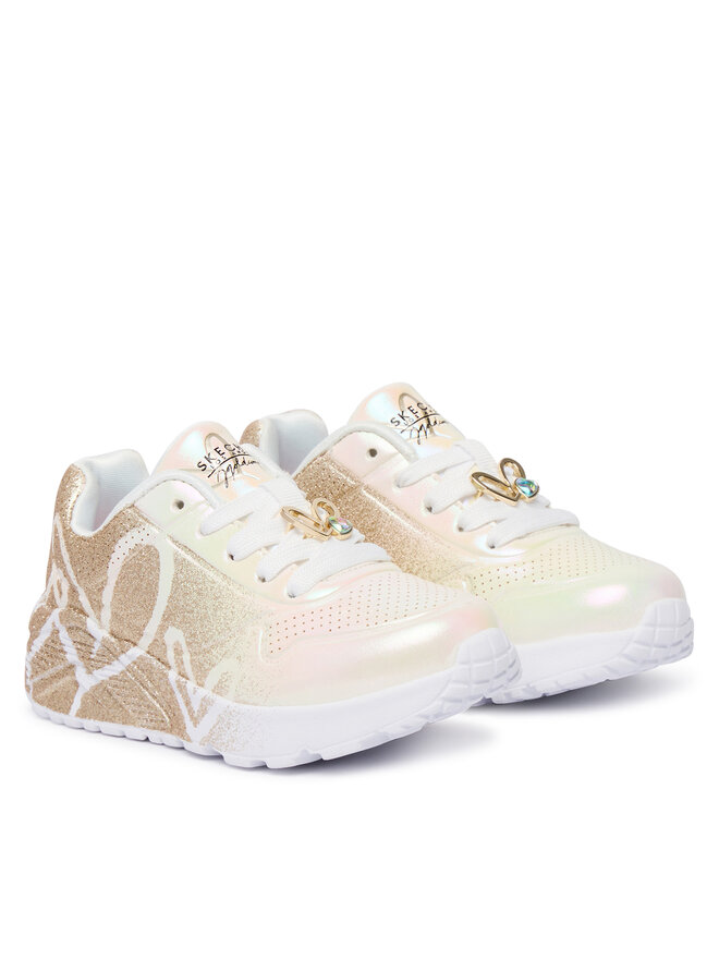 Skechers Sneakers Skechers Jgoldcrown: Uno Lite - Heartdust Forever 310814L Weiß