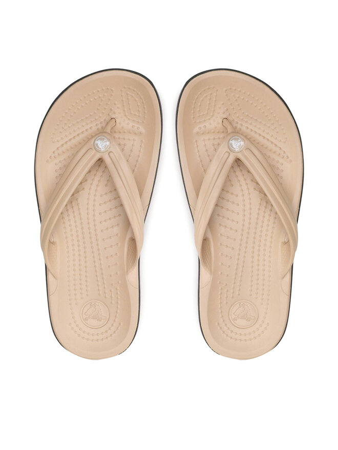 Crocs В'єтнамки Crocs Crocband Flip 11033 Бежевий