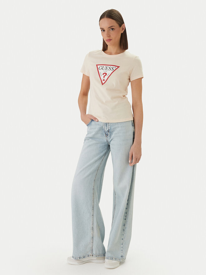 Guess Guess Футболка W1YI1B I3Z14 Оранжевий Regular Fit