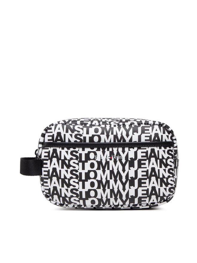 Tommy Jeans Smink táska Tommy Jeans Tjm Essential Washbag Logomania AM0AM10795 Fekete