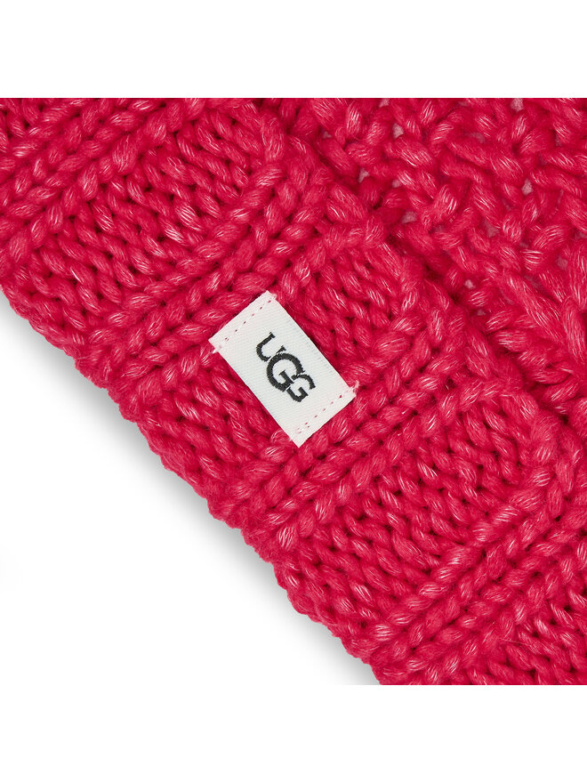 Ugg Σετ σκούφος και γάντια Ugg K Infant Knit Set 22726 Ροζ