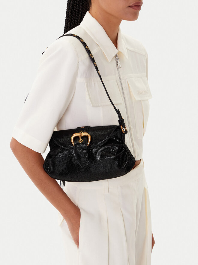 PINKO Ročna torba PINKO Jolene Shoulder Mini PE 25 PLTT 102802 A27K Črna
