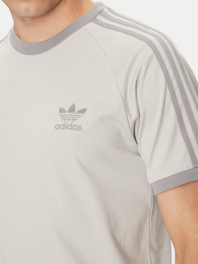 adidas adidas T-Shirt adicolor Classics 3-Stripes JN7016 Grau Slim Fit