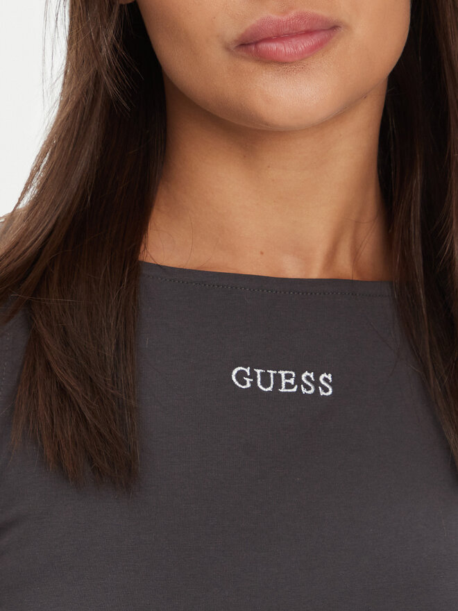 Guess Guess Felső V5YP00 J1314 Szürke Slim Fit