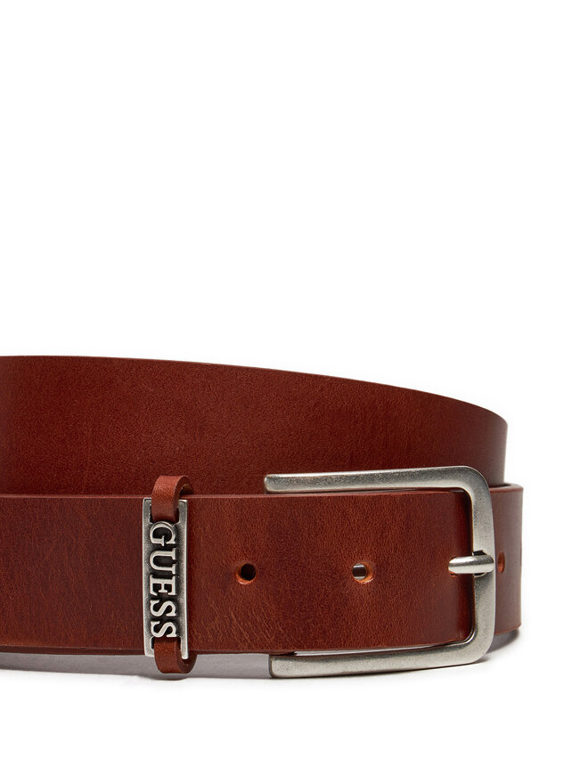 Guess Moški pas Guess Detailed Loop Belt M4BZ29 L0VE0 Rjava