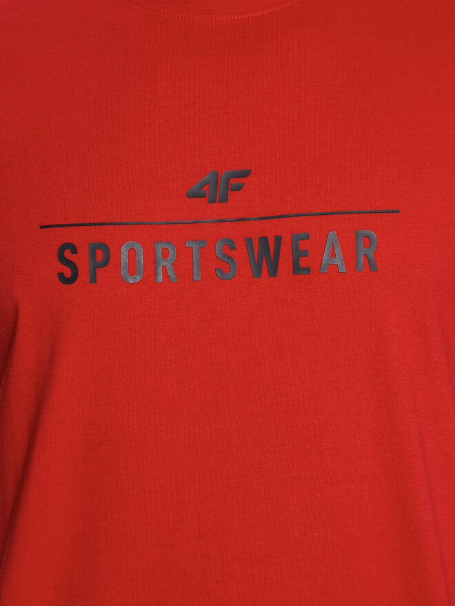 4F 4F T-Shirt 4FSS23TTSHM539 Rot Regular Fit