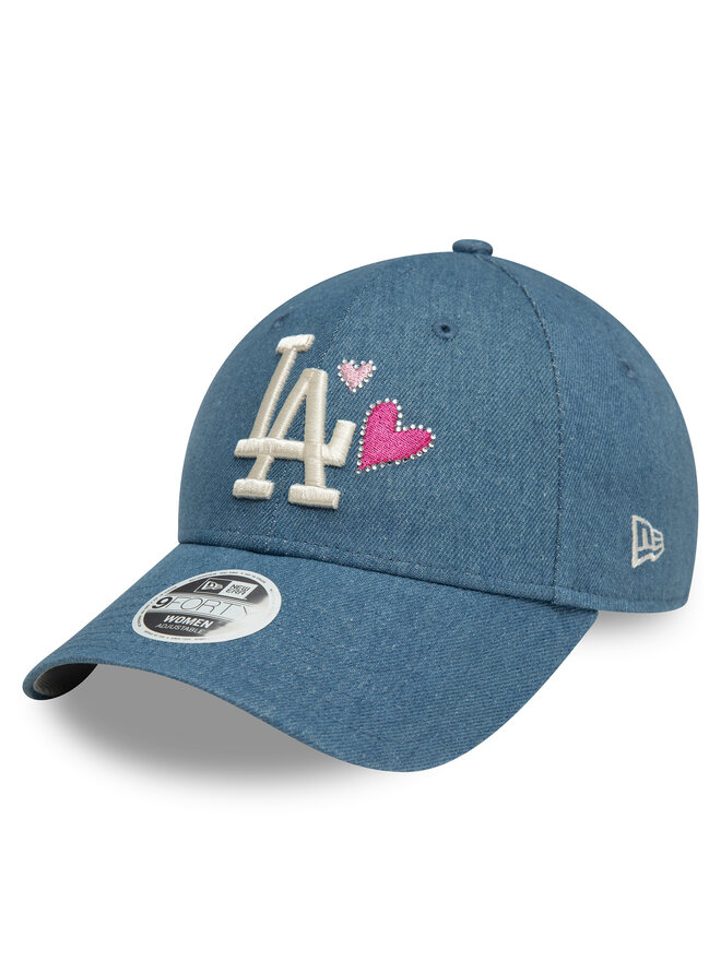 New Era Czapka z daszkiem New Era Los Angeles Dodgers Denim Icon 9Forty 60595350 Niebieski