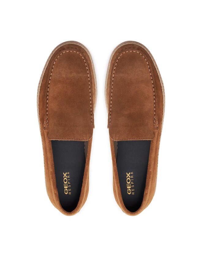 Scarpe Espadrillas Con Zeppa Geox U Pantelleria C Per Uomo, In Pelle, Suola In Gomma, Vestibilità Regolare