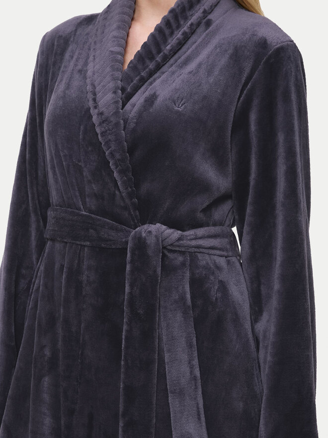 Triumph Triumph Bademantel Robes Fleece Robe 01 10216526 Grau