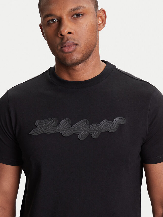 KARL LAGERFELD KARL LAGERFELD T-Shirt 755071 553250 Schwarz Regular Fit