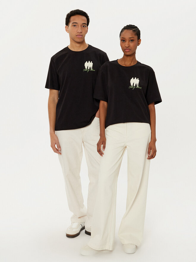 Filling Pieces Filling Pieces Majica Unisex United By Generations 7449987 Črna Regular Fit