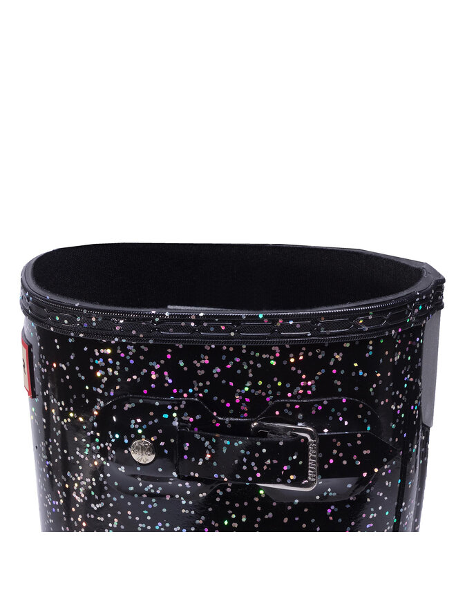Hunter Holínky Hunter Org Kids Giant Glitter Boots JFT6075RGT Černá