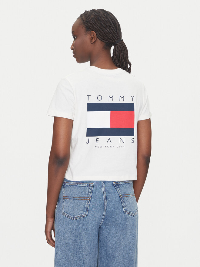 Tommy Jeans Tommy Jeans Marškinėliai DW0DW21423 Balta Regular Fit