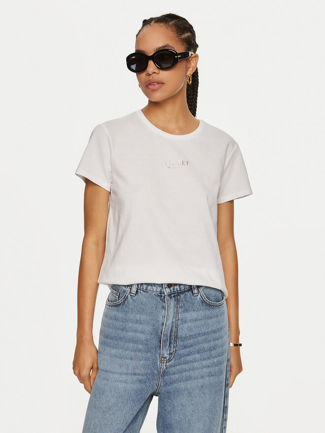TWINSET TWINSET T-Shirt 242TP2321 Weiß Relaxed Fit
