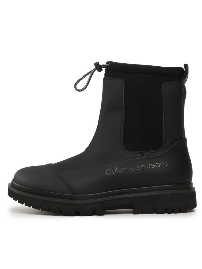 Calvin Klein Jeans Škornji Calvin Klein Jeans Chunky Combat Chelsea Boot Rub YW0YW01065 Črna