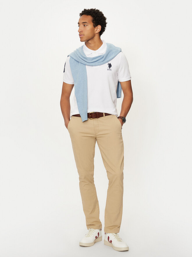 U.S. Polo Assn. U.S. Polo Assn. Polo marškinėliai MUP3313 Balta Regular Fit