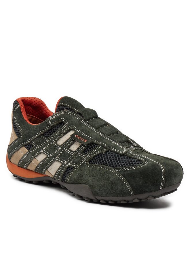 Geox Pusbačiai Geox U Snake L U4207L 02214 C1300 Žalia