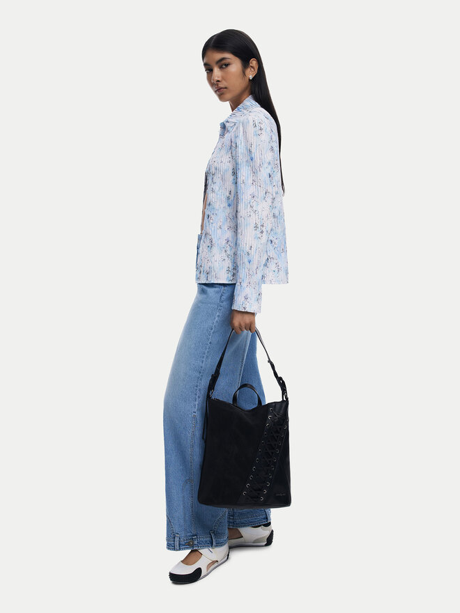 Desigual Ročna torba Desigual Patch Tango P 25WAKP12 Črna