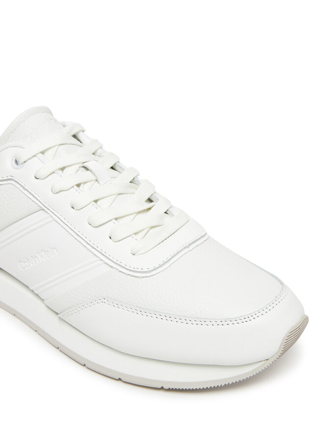 Calvin Klein Сникърси Calvin Klein Low Prof Runn Laceup Tape HM0HM01897 Бял