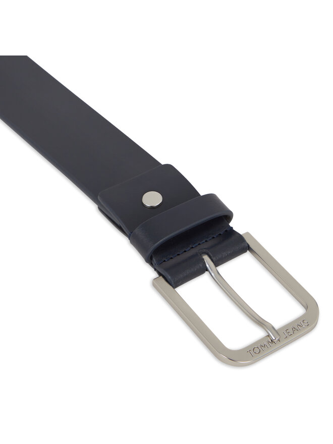 Tommy Jeans Cinturón para hombre Tommy Jeans Tjm Adj. Leather 4.0 AM0AM12339 Azul marino