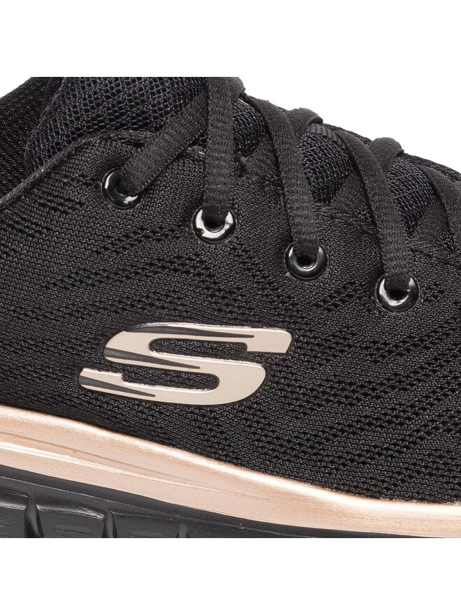 Skechers Tenisice Skechers Get Connected 12615/BKRG Crna