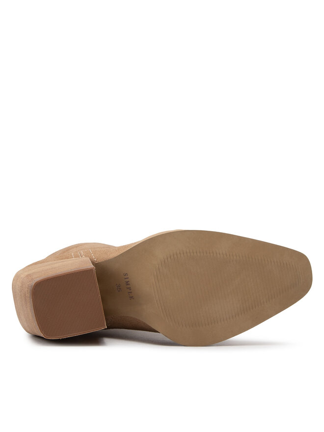 Simple Kavbojski škornji Simple SL-54-02-000057 Bež