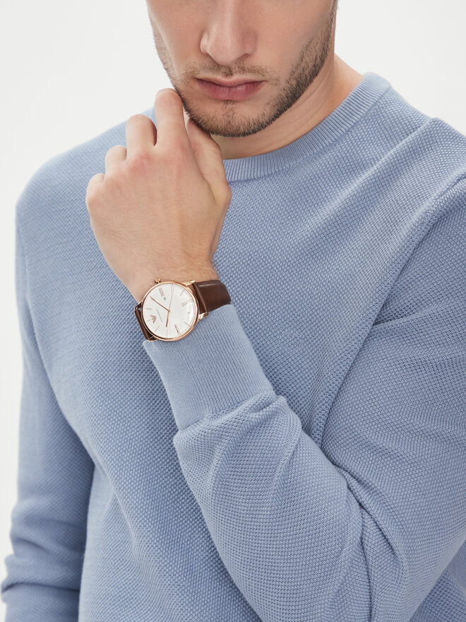Emporio Armani Pulkstenis Emporio Armani Classics AR11572 Brūns