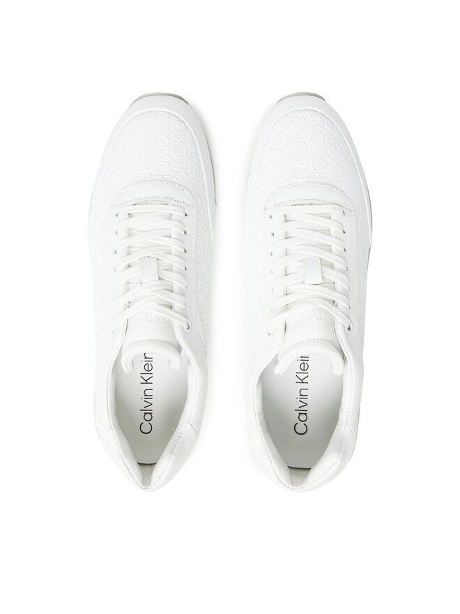 Calvin Klein Αθλητικά Calvin Klein Runner Lace Up Mono Pu HW0HW02574 Λευκό