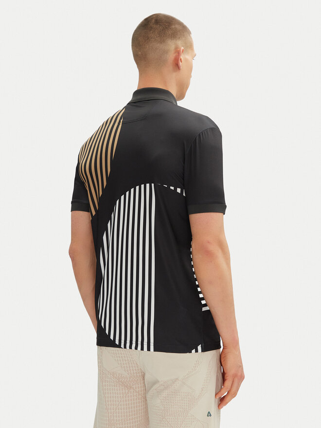 BOSS BOSS Poloshirt Paddy Striped C1 50539506 Schwarz Regular Fit