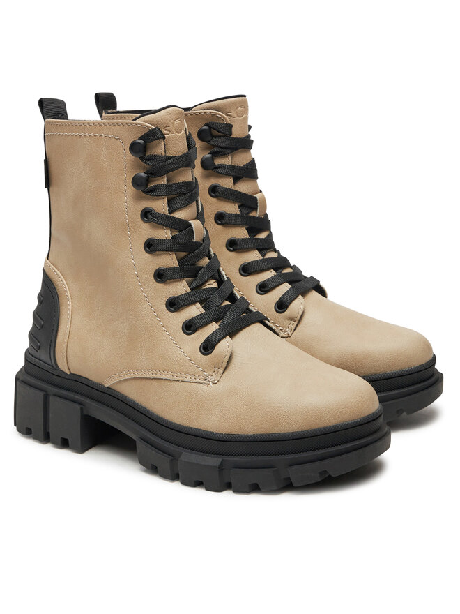 s.Oliver Schnürstiefeletten s.Oliver 5-25220-41 Beige