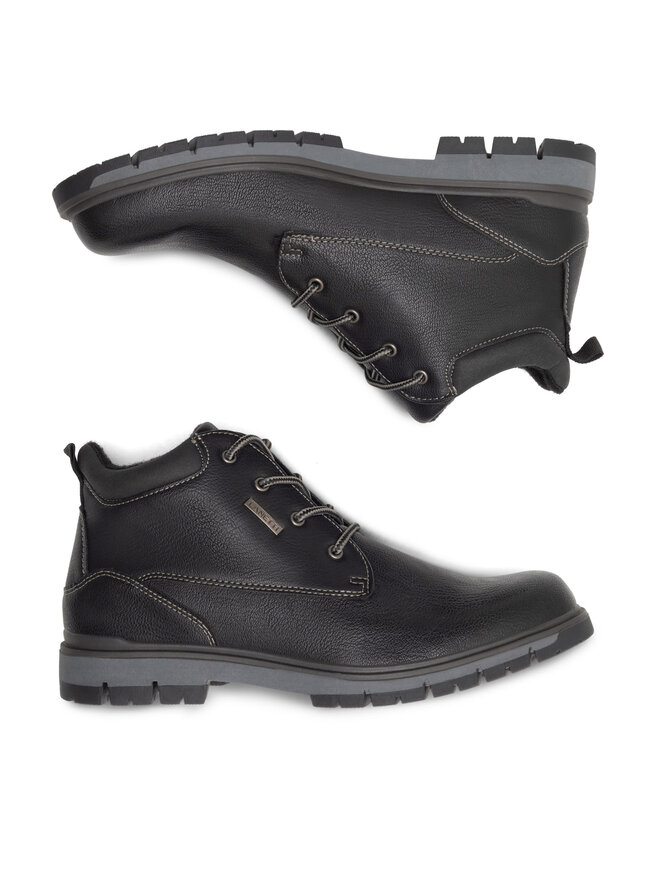 Lanetti Schnürschuhe Lanetti MYL8468-2 Schwarz