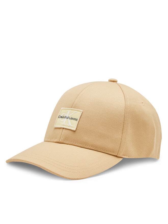 Calvin Klein Jeans Kšiltovka Calvin Klein Jeans Mono Logo Patch Cap K60K612381 Béžová