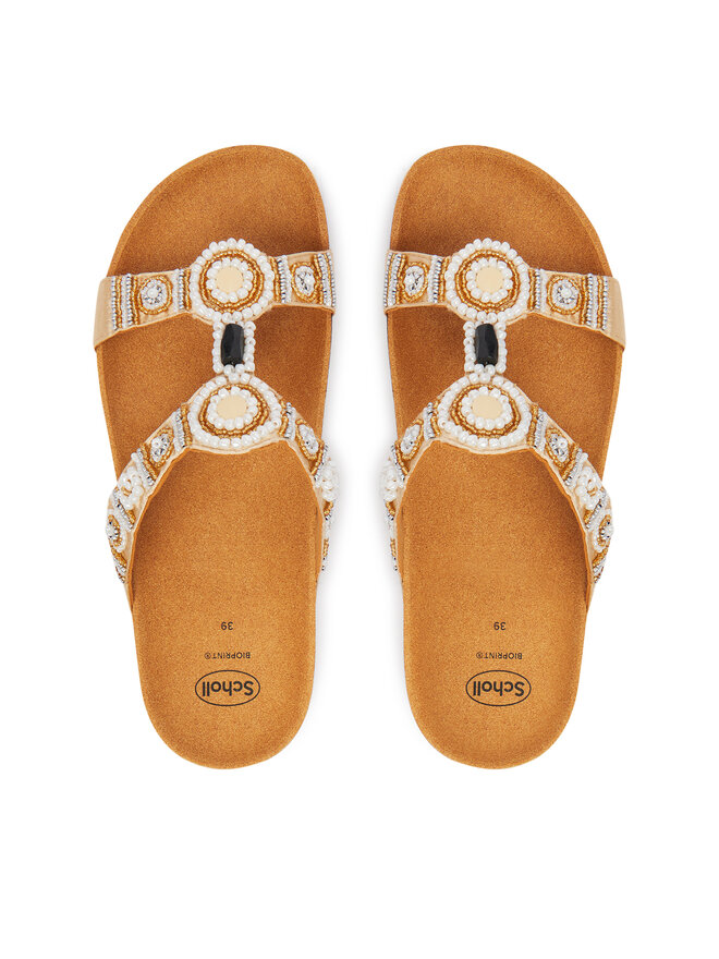 Scholl Pantoletten Scholl New Bogota MF26607 Goldfarben