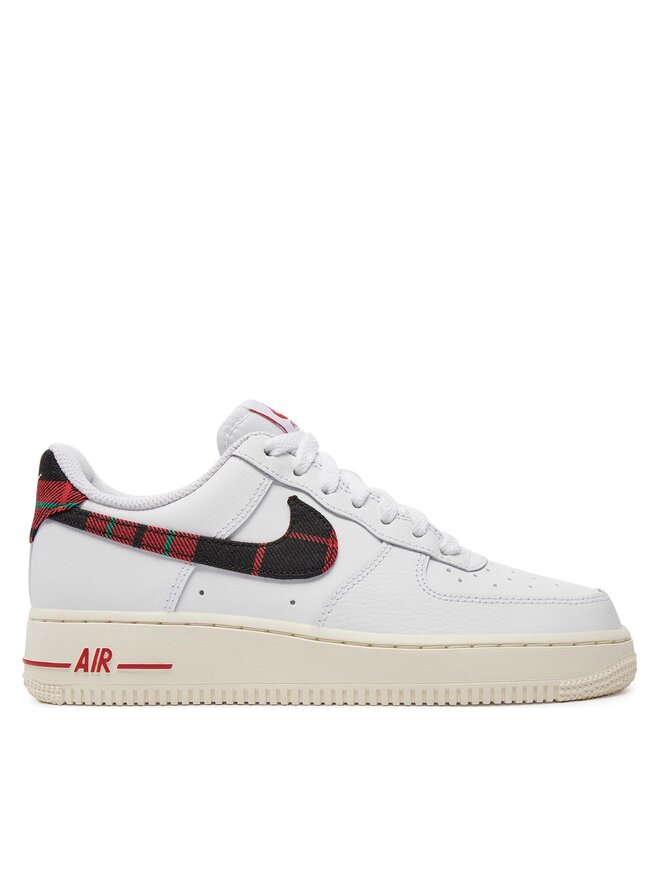 Nike af1 red white best sale