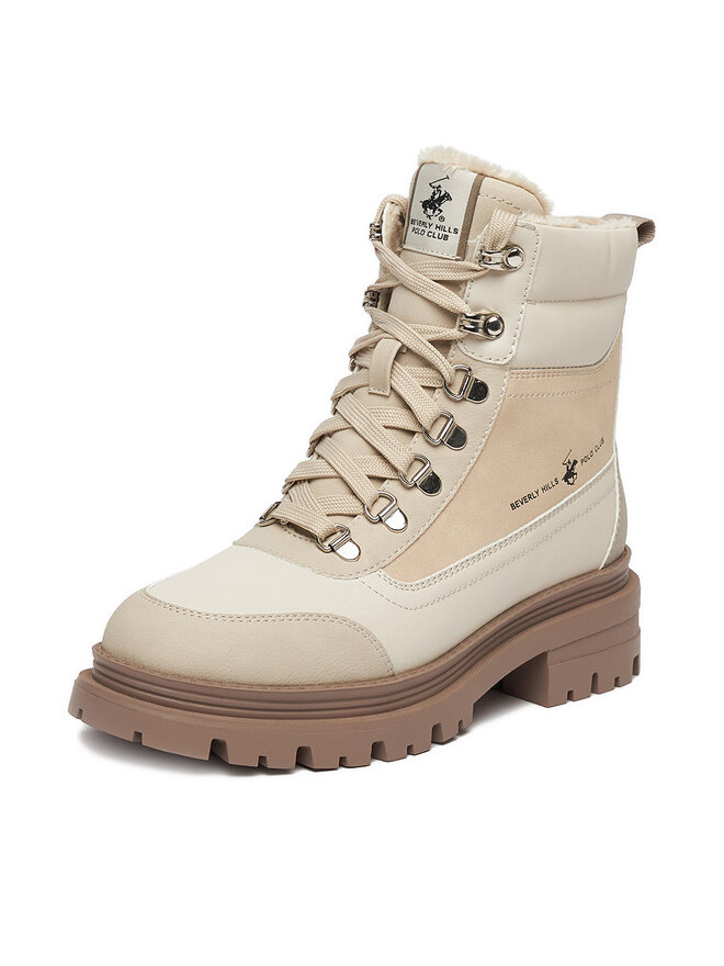 Beverly Hills Polo Club Schnürstiefeletten Beverly Hills Polo Club CEO-HY62070-7 Beige
