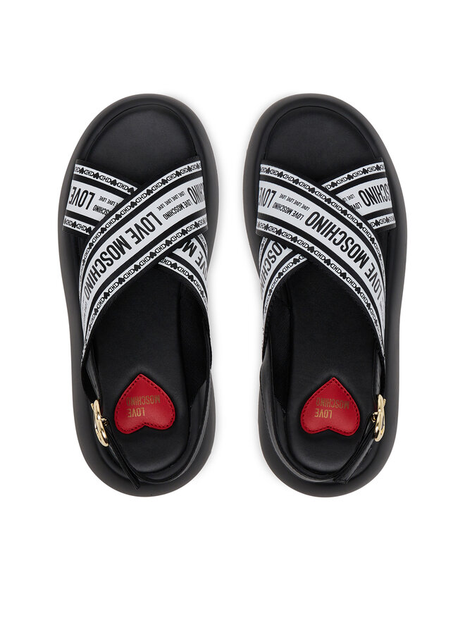 LOVE MOSCHINO Sandály LOVE MOSCHINO JA16207I0MIX200A Černá