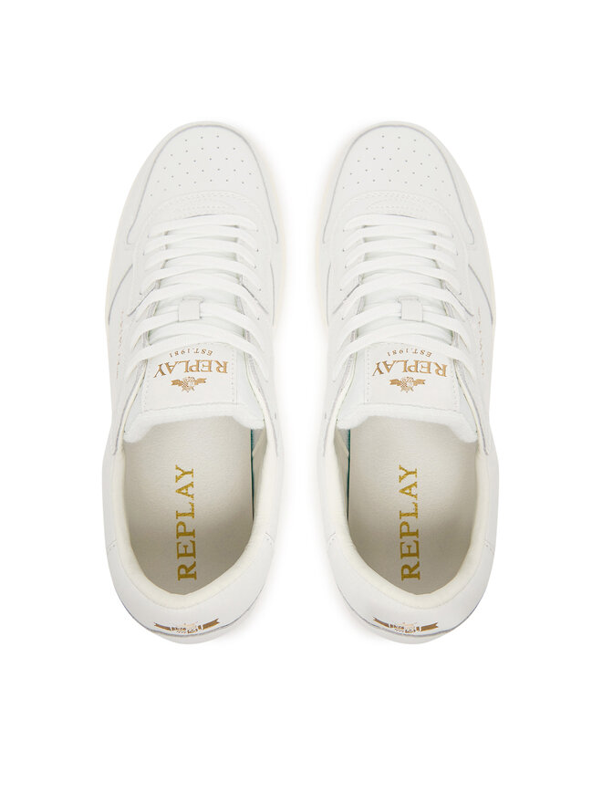 REPLAY Sneakersy REPLAY GMZ7P.000.C0001L Biela